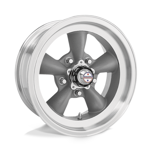 American Racing Vintage VN105 Torq Thrust D 16x8 Gray with Mach Lip - 5x120.65 Bolt Pattern