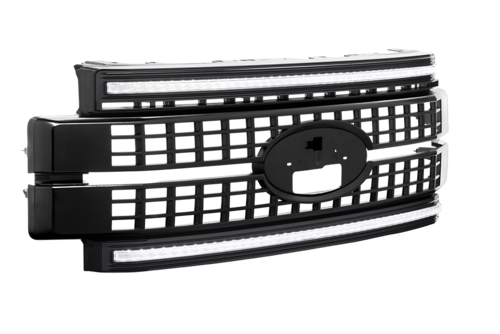 Morimoto Ford SD 17-19 Grille Unfinished White DRL - Model XBG05