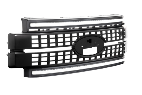 Morimoto Ford SD 17-19 Grille Unfinished White DRL - Model XBG05