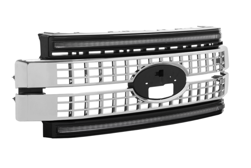 Morimoto Ford SD 17-19 Chrome White DRL Grille - XBG07