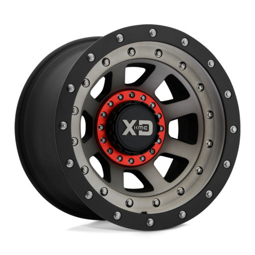 XD XD137 FMJ Satin Black 17x9 Wheel with -12mm Offset for 6x135/6x139.7 Bolt Pattern
