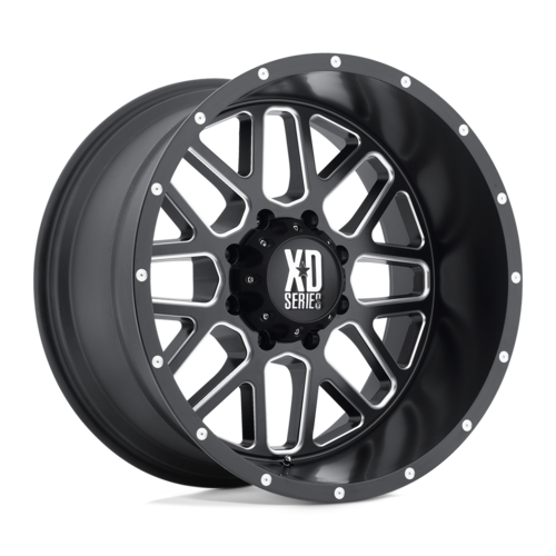 XD XD820 20x10 Satin Black Milled Wheel with -24mm Offset and 8x180 Bolt Pattern