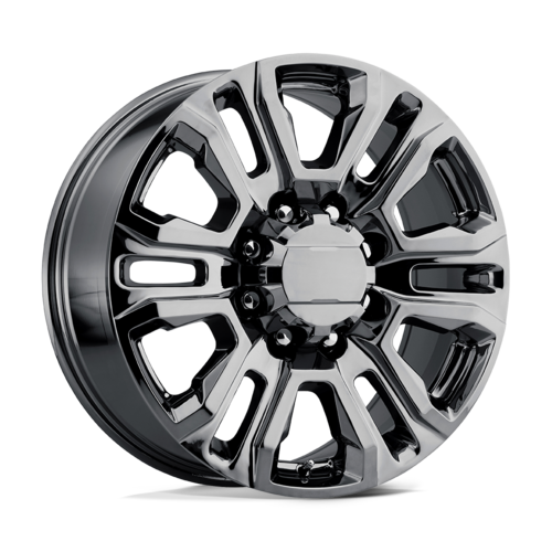 Performance Replicas PR207BC 20x8.5 Black Chrome Wheel with 8x180 Bolt Pattern and 124.2mm Center Bore