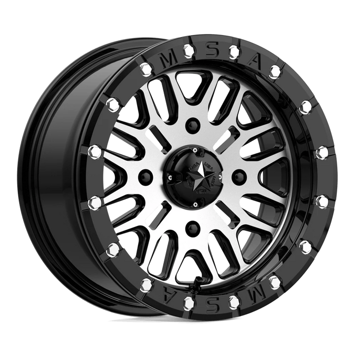MSA Offroad Wheels M37 BRUTE BEADLOCK Wheel | Gloss Black Machined
