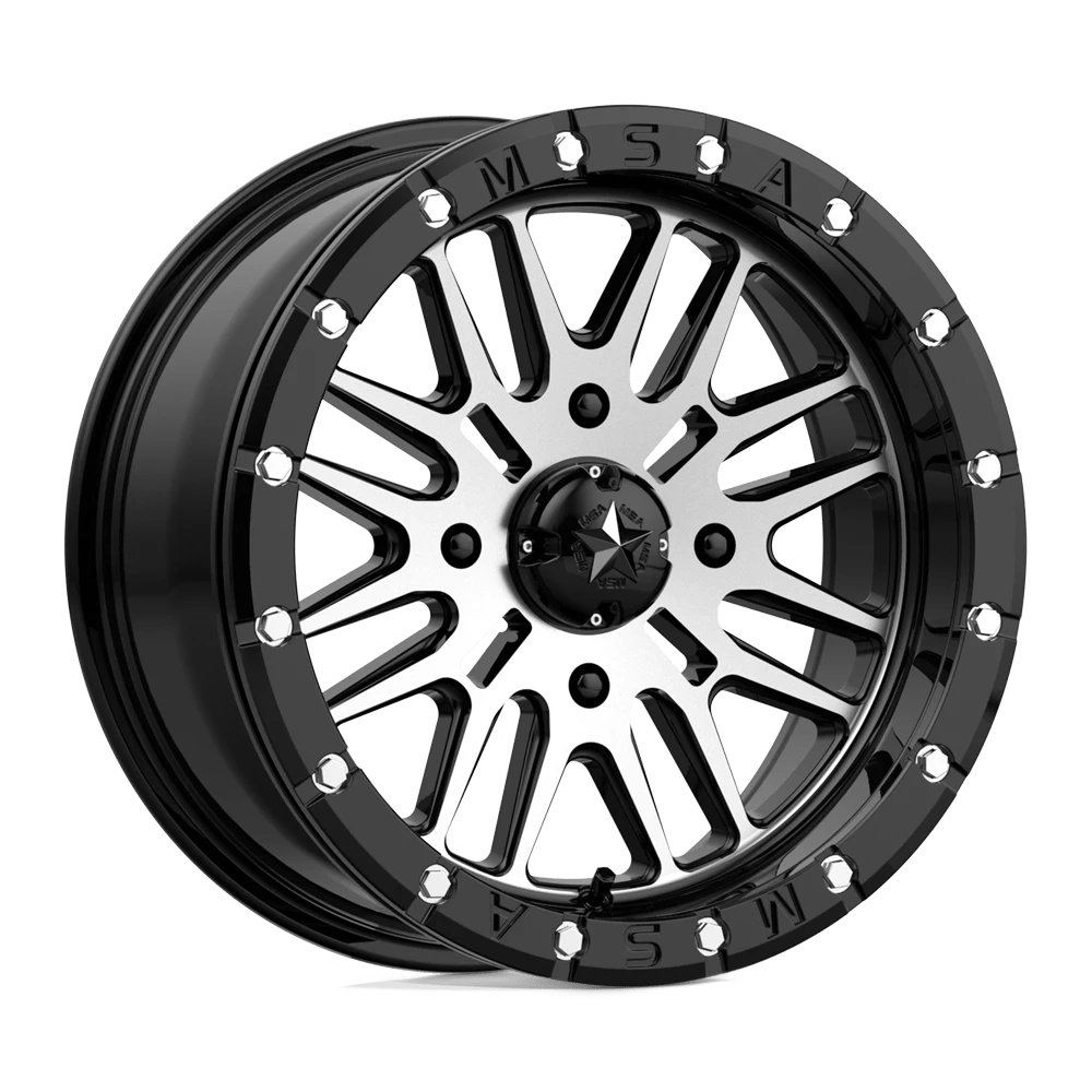 MSA Offroad Wheels M37 BRUTE BEADLOCK Wheel | Gloss Black Machined