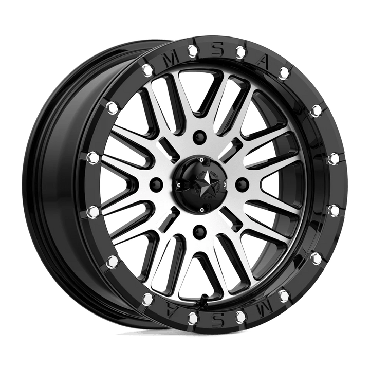 MSA Offroad Wheels M37 BRUTE BEADLOCK Wheel | Gloss Black Machined