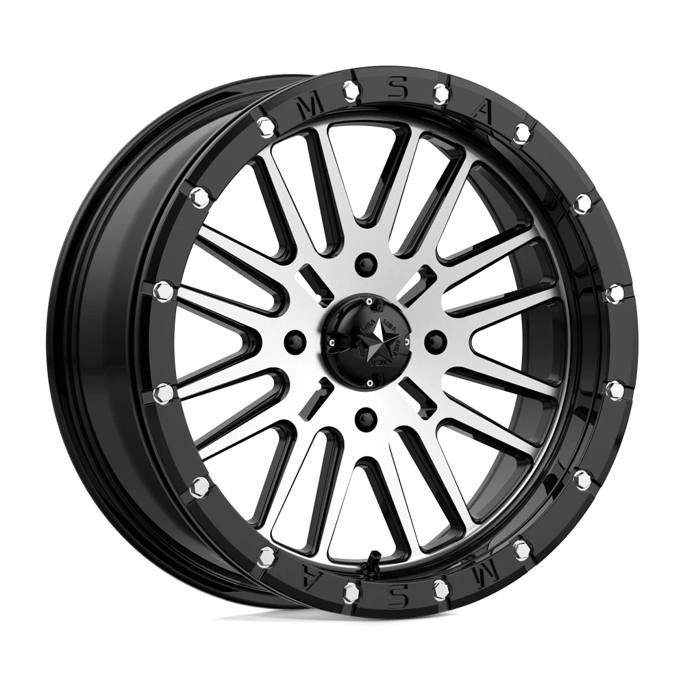 MSA Offroad Wheels M37 BRUTE BEADLOCK Wheel | Gloss Black Machined