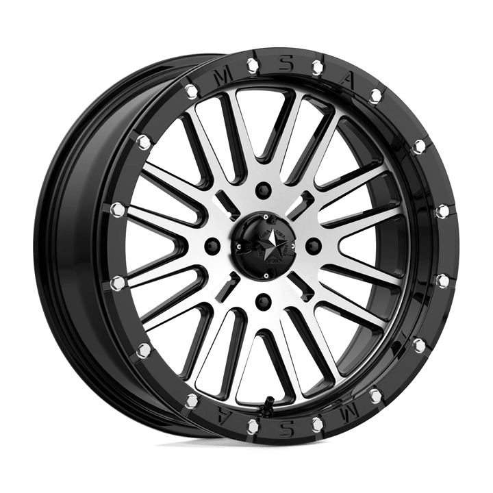 MSA Offroad Wheels M37 BRUTE BEADLOCK Wheel | Gloss Black Machined