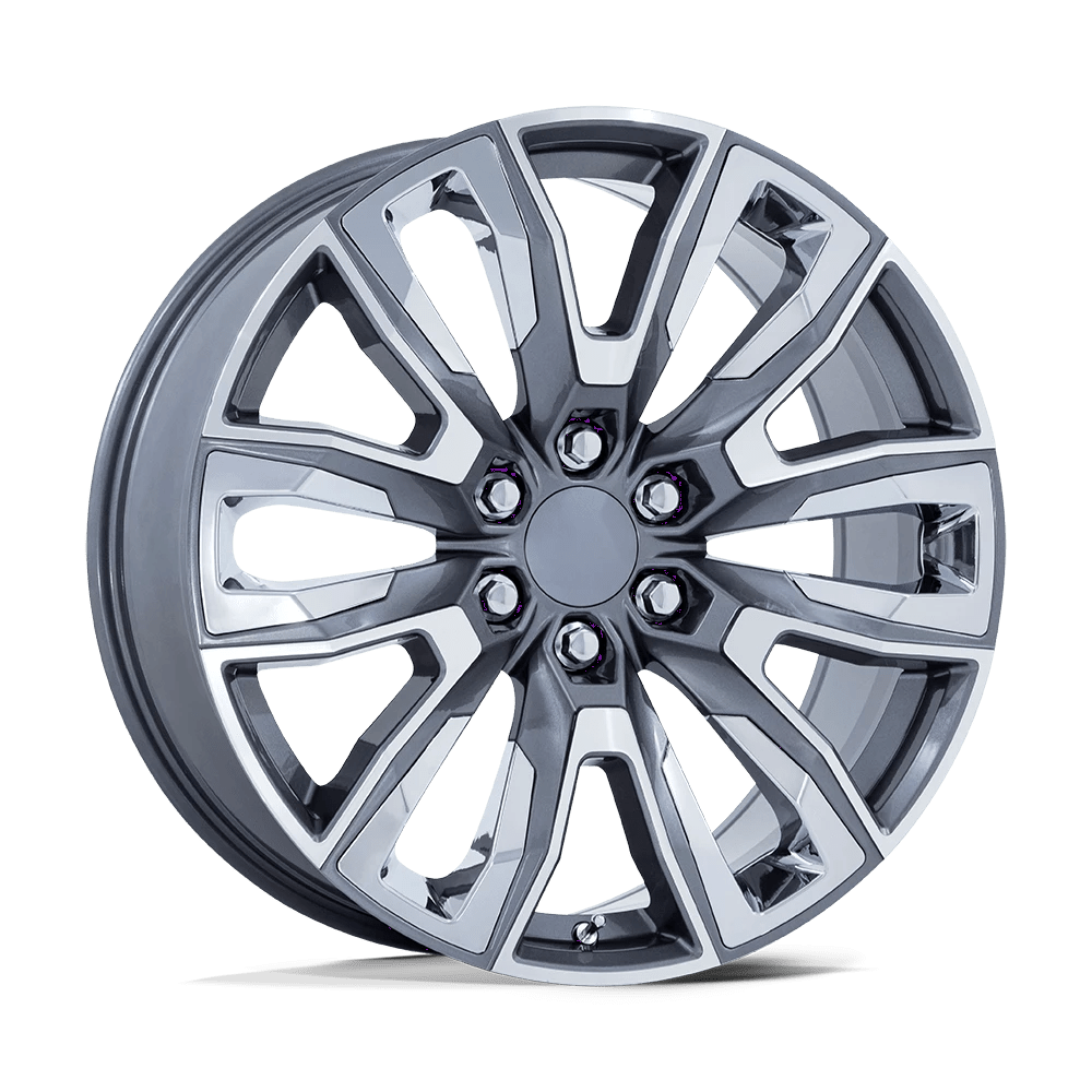 Performance Replicas PR225 Wheel | Gloss Gunmetal Mach W/ Chr Acc