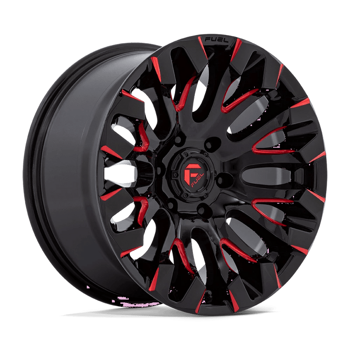 Fuel 1PC D829 QUAKE Wheel | Gloss Black Milled Red Tint