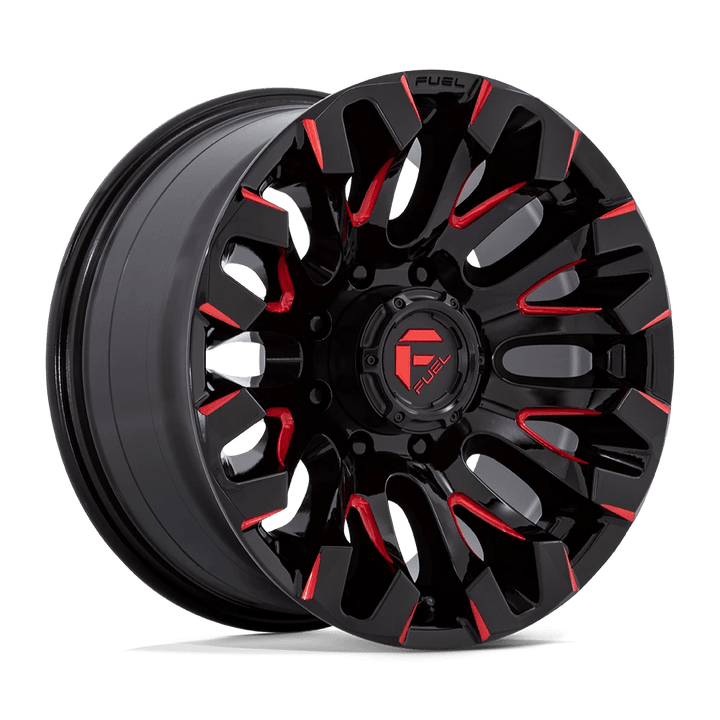 Fuel 1PC D829 QUAKE Wheel | Gloss Black Milled Red Tint