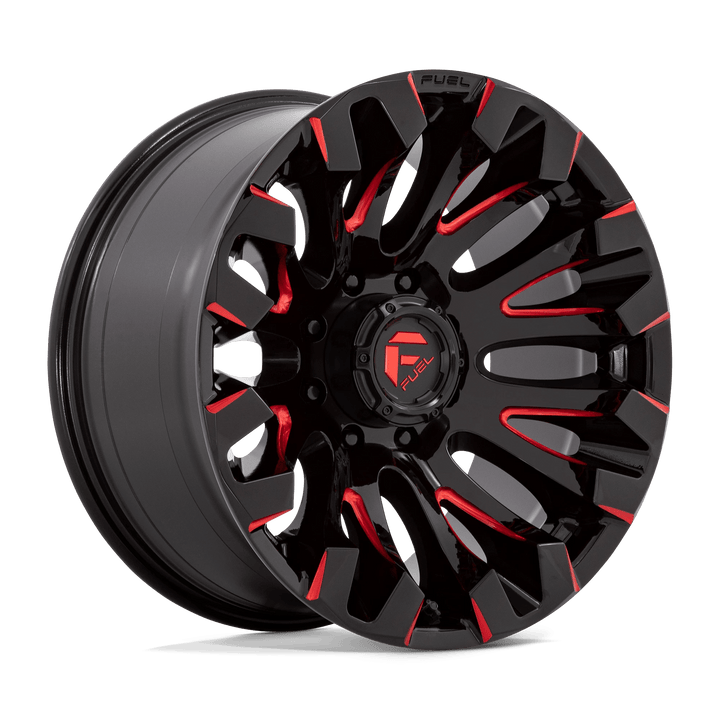 Fuel 1PC D829 QUAKE Wheel | Gloss Black Milled Red Tint