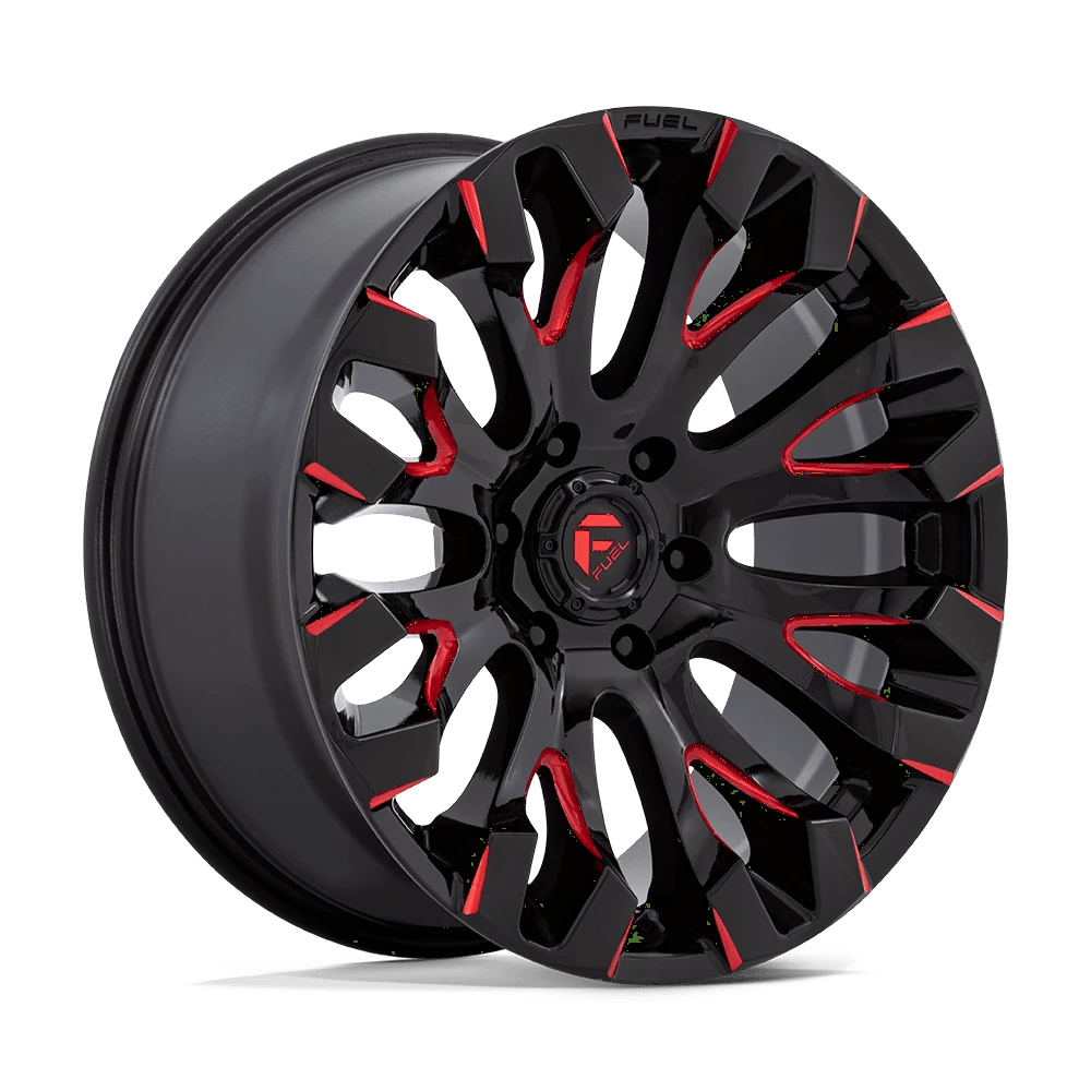 Fuel 1PC D829 QUAKE Wheel | Gloss Black Milled Red Tint