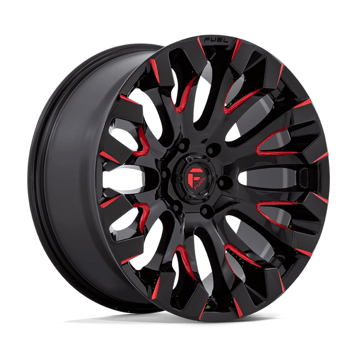 Fuel 1PC D829 QUAKE Wheel | Gloss Black Milled Red Tint