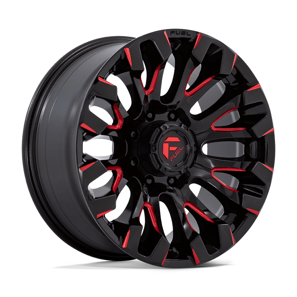 Fuel 1PC D829 QUAKE Wheel | Gloss Black Milled Red Tint