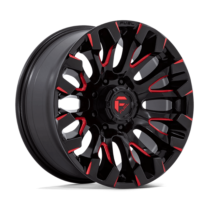 Fuel 1PC D829 QUAKE Wheel | Gloss Black Milled Red Tint