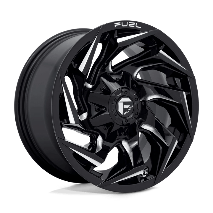 Fuel 1PC D753 REACTION Wheel | Gloss Black Milled