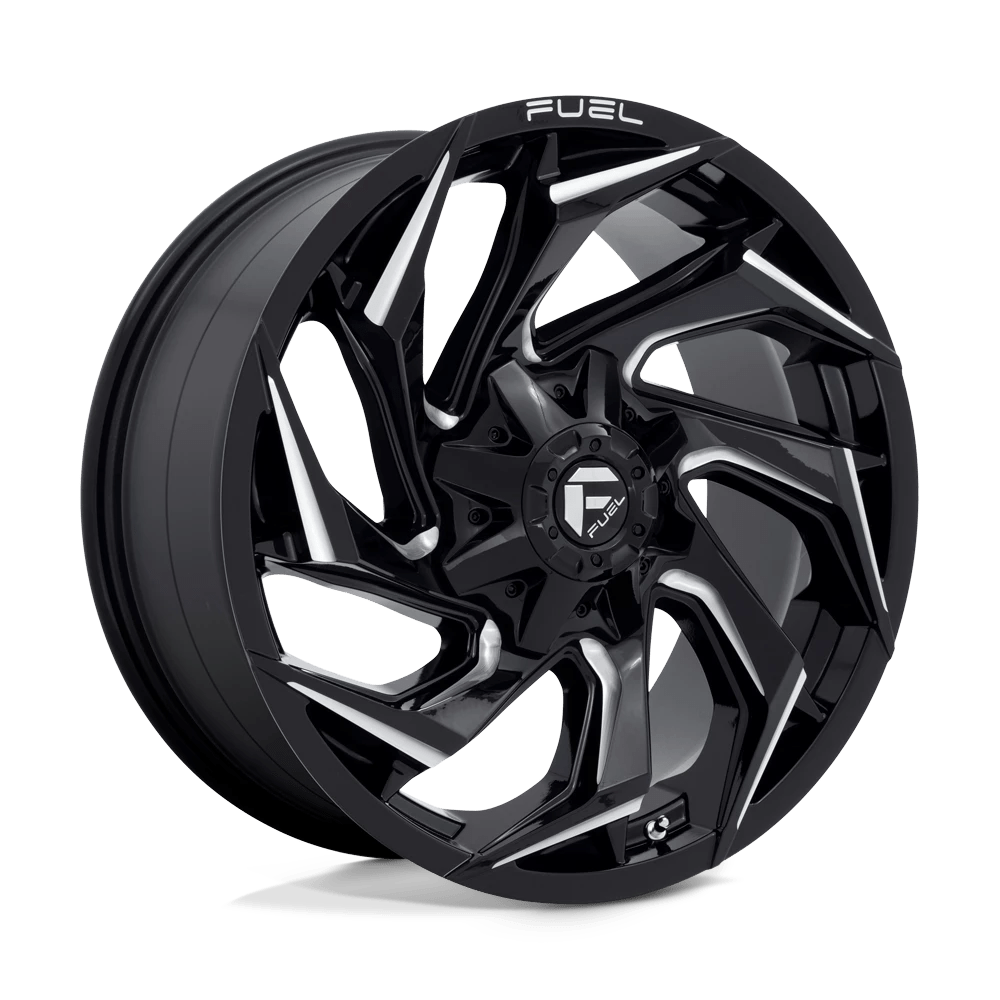 Fuel 1PC D753 REACTION Wheel | Gloss Black Milled