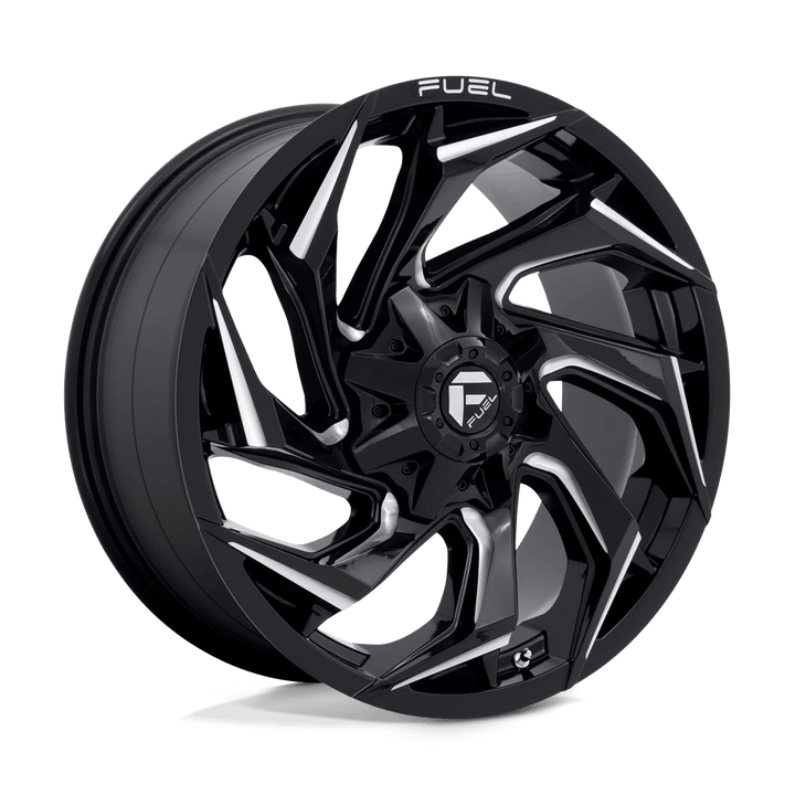 Fuel 1PC D753 REACTION Wheel | Gloss Black Milled