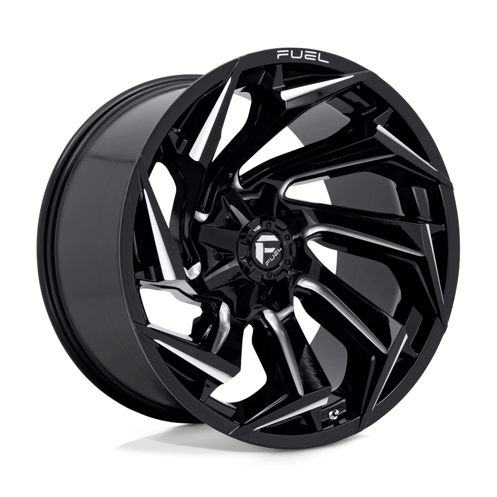 Fuel 1PC D753 REACTION Wheel | Gloss Black Milled