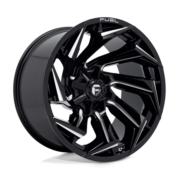 Fuel 1PC D753 REACTION Wheel | Gloss Black Milled