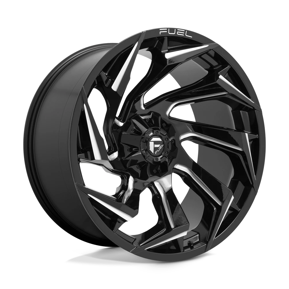 Fuel 1PC D753 REACTION Wheel | Gloss Black Milled