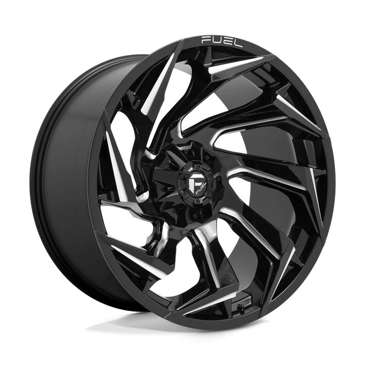 Fuel 1PC D753 REACTION Wheel | Gloss Black Milled