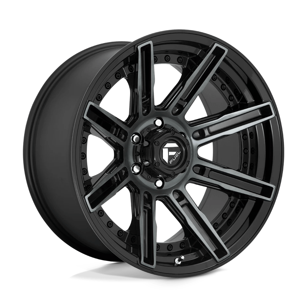 Fuel 1PC D708 ROGUE Wheel | Gloss Machined Double Dark Tint