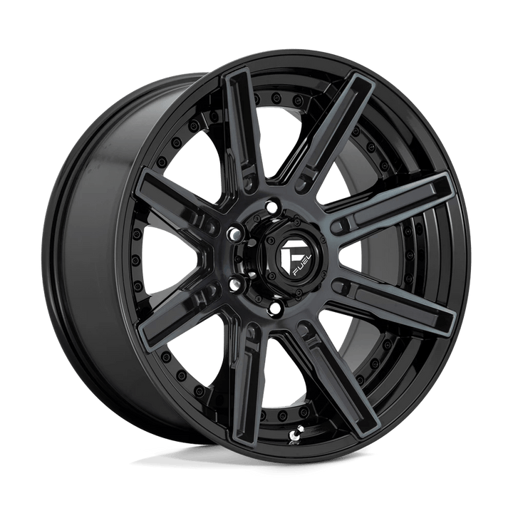 Fuel 1PC D708 ROGUE Wheel | Gloss Machined Double Dark Tint