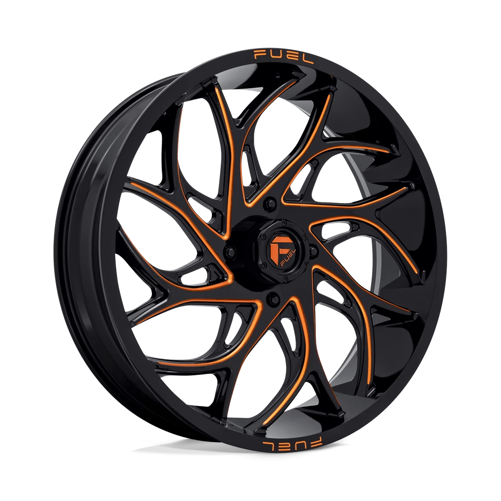 Fuel UTV D780 RUNNER UTV Wheel | Gloss Black Milled Orange