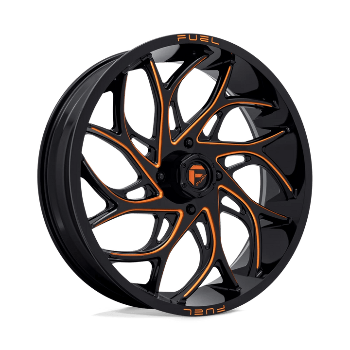 Fuel UTV D780 RUNNER UTV Wheel | Gloss Black Milled Orange