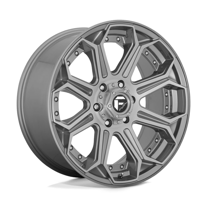 Fuel 1PC D705 SIEGE Wheel | Brushed Gun Metal Tinted Clear