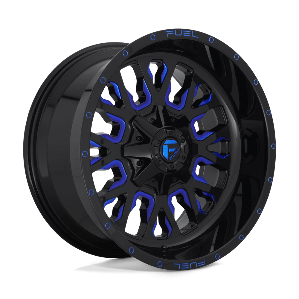 Fuel 1PC D645 STROKE Wheel | Gloss Black Blue Tinted Clear