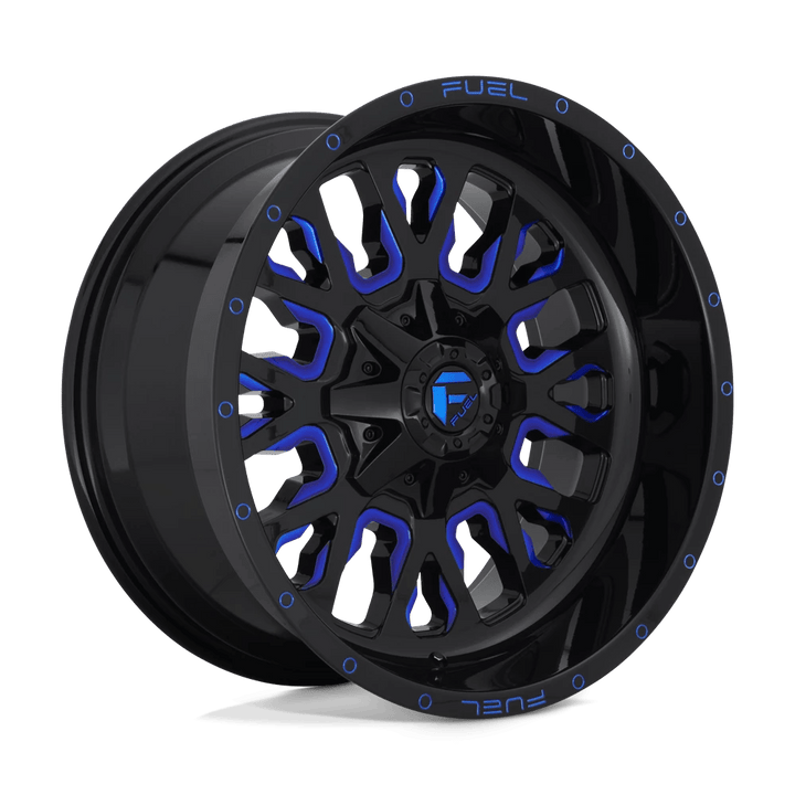 Fuel 1PC D645 STROKE Wheel | Gloss Black Blue Tinted Clear