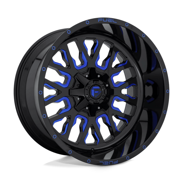 Fuel 1PC D645 STROKE Wheel | Gloss Black Blue Tinted Clear