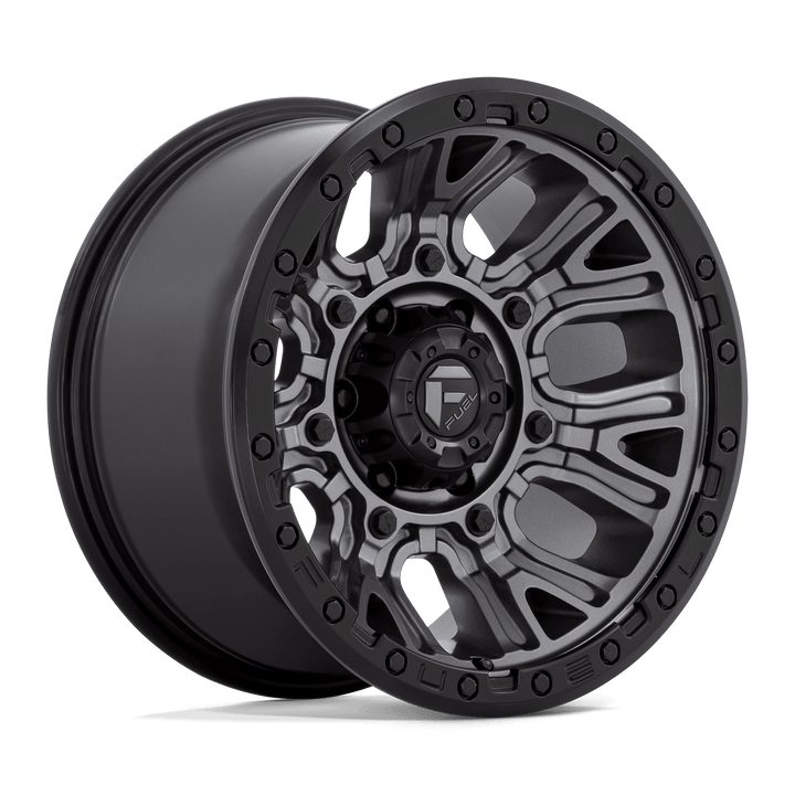Fuel 1PC D825 TRACTION Wheel | Matte Gunmetal W/ Black Ring