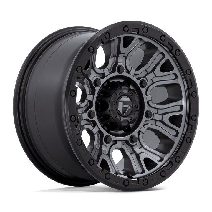 Fuel 1PC D825 TRACTION Wheel | Matte Gunmetal W/ Black Ring