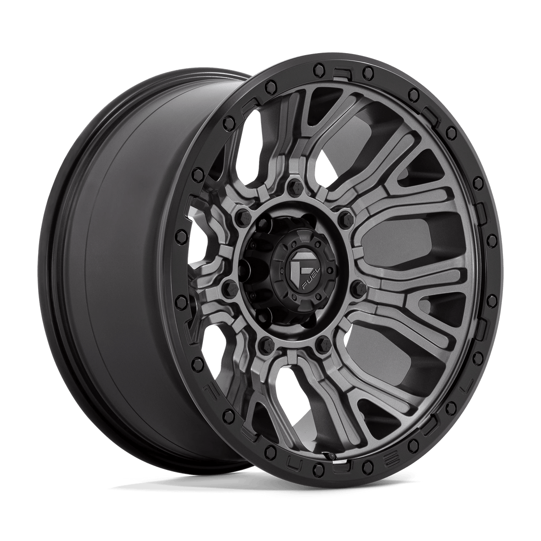 Fuel 1PC D825 TRACTION Wheel | Matte Gunmetal W/ Black Ring