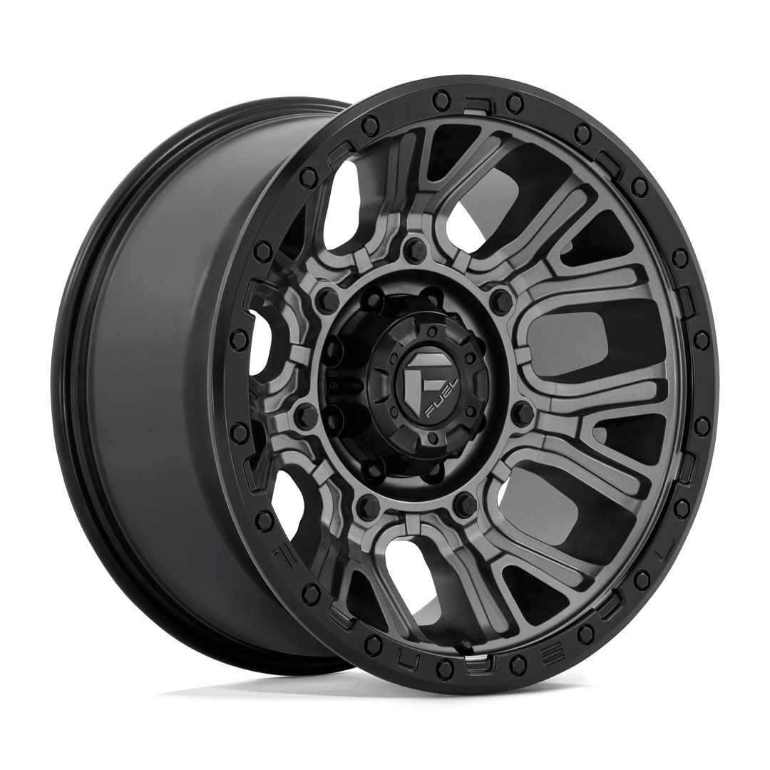 Fuel 1PC D825 TRACTION Wheel | Matte Gunmetal W/ Black Ring