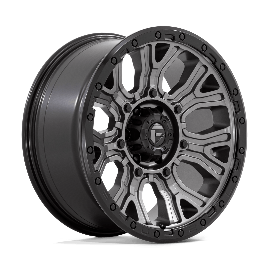 Fuel 1PC D825 TRACTION Wheel | Matte Gunmetal W/ Black Ring