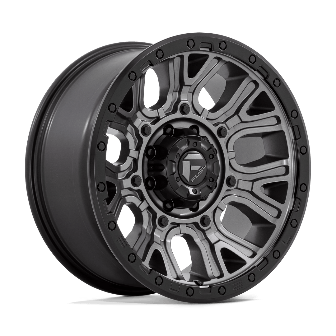 Fuel 1PC D825 TRACTION Wheel | Matte Gunmetal W/ Black Ring