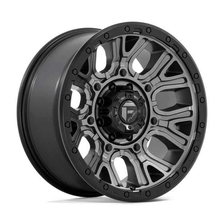 Fuel 1PC D825 TRACTION Wheel | Matte Gunmetal W/ Black Ring