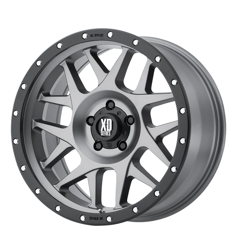 XD XD127 BULLY Wheel | Matte Gray W/ Black Ring