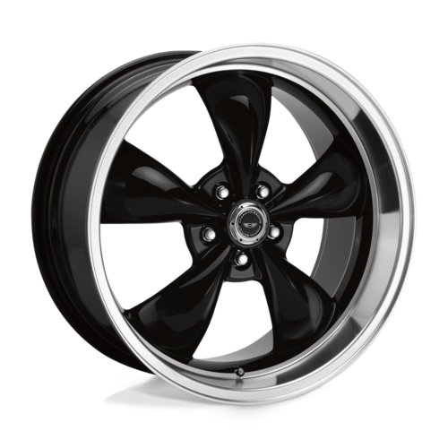 American Racing AR105M TT-M 17x7.5 Inch Gloss Black Machined Lip Wheel with 45mm Offset