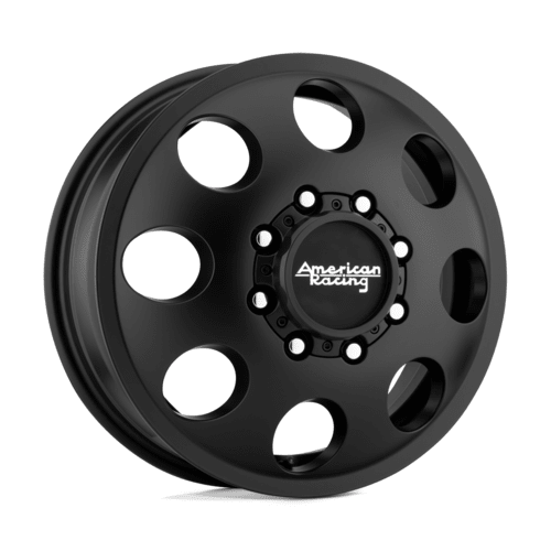 American Racing AR204 Baja Dually 16x6 Satin Black Wheel with 8x165.1 Bolt Pattern and +111 Offset