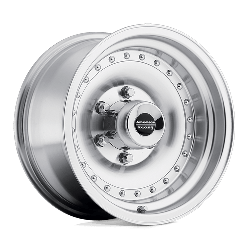 American Racing AR61 Outlaw I 15x8 Machined with Clear Coat -19mm Offset, 5x127 Bolt Pattern