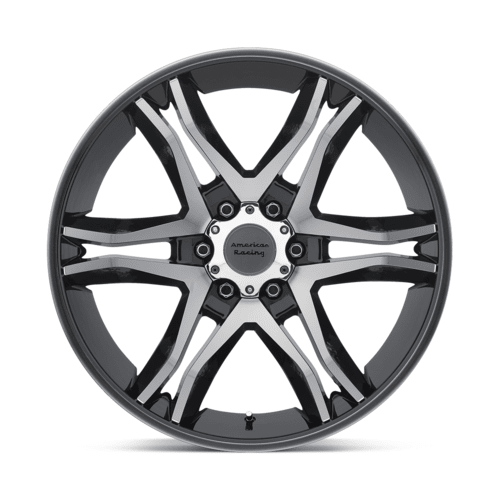 American Racing AR893 Mainline 16x8 Inch Gloss Black Machined Wheel with 6x139.7 Bolt Pattern