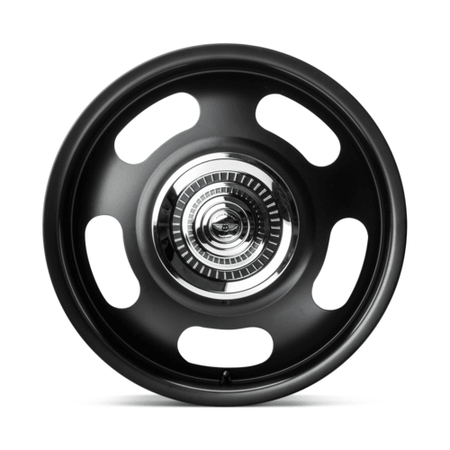 American Racing Vintage VN506 17x8 Satin Black Alloy Wheel with 5x120.65/5x127 Bolt Pattern
