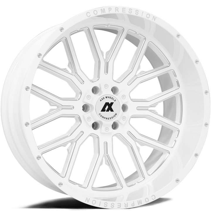 AXE AX6.3 Wheel | Gloss White Milled