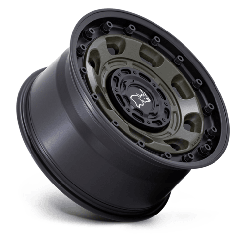 Black Rhino Hard Alloys Atlas 20x10 Olive Drab Green with Black Lip Wheel